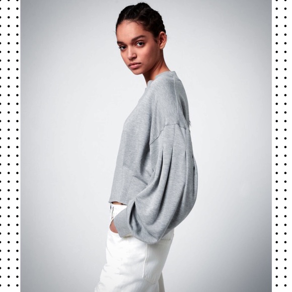 NWT All Saints Sidola Sweatshirt Gray XS NWT - Picture 5 of 6